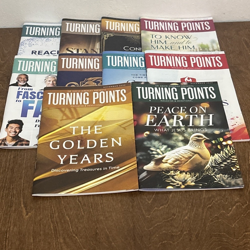 11 issues TURNING POINTS Dr. David Jeremiah 2024 Magazine devotional